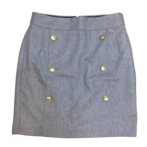 Nautica Wool Blend Nautical Uniform Mini Skirt 8 NWT